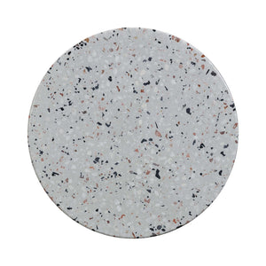 TOV Furniture Clover Faux Terrazzo Round Side Table - Stylish Indoor/Outdoor Accent with Retro Memphis Design TOV-O54278
