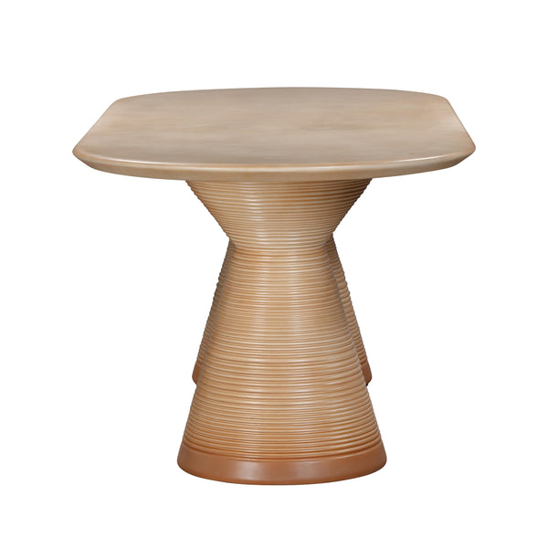 Fassa Terracotta Oval Indoor / Outdoor Dining Table TOV-O54280 TOV Furniture