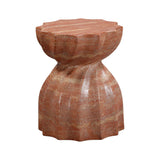 Turin Faux Red Sandstone Indoor / Outdoor Concrete Stool TOV-O54282 TOV Furniture