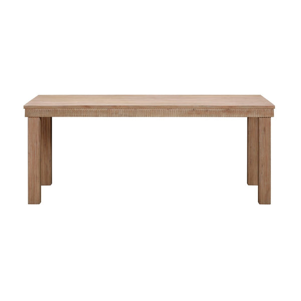 TOV Furniture Cassie Outdoor Rectangular Dining Table – Stylish Eucalyptus Centerpiece for Alfresco Gatherings 75" TOV-O54292