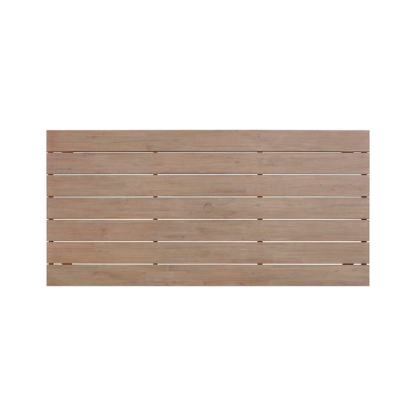 TOV Furniture Cassie Outdoor Rectangular Dining Table – Stylish Eucalyptus Centerpiece for Alfresco Gatherings 75" TOV-O54292