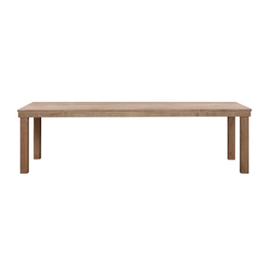TOV Furniture Cassie Outdoor Rectangular Dining Table – Stylish Eucalyptus Centerpiece for Alfresco Gatherings 108" TOV-O54293