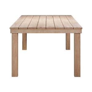 TOV Furniture Cassie Outdoor Rectangular Dining Table – Stylish Eucalyptus Centerpiece for Alfresco Gatherings 108" TOV-O54293