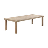 Cassie Natural 108 Inch Rectangular Outdoor Dining Table TOV-O54293 TOV Furniture