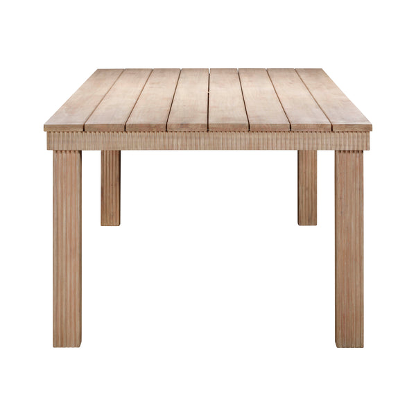 Cassie Natural 108 Inch Rectangular Outdoor Dining Table TOV-O54293 TOV Furniture