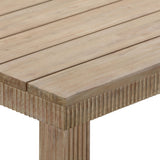 Cassie Natural 108 Inch Rectangular Outdoor Dining Table TOV-O54293 TOV Furniture