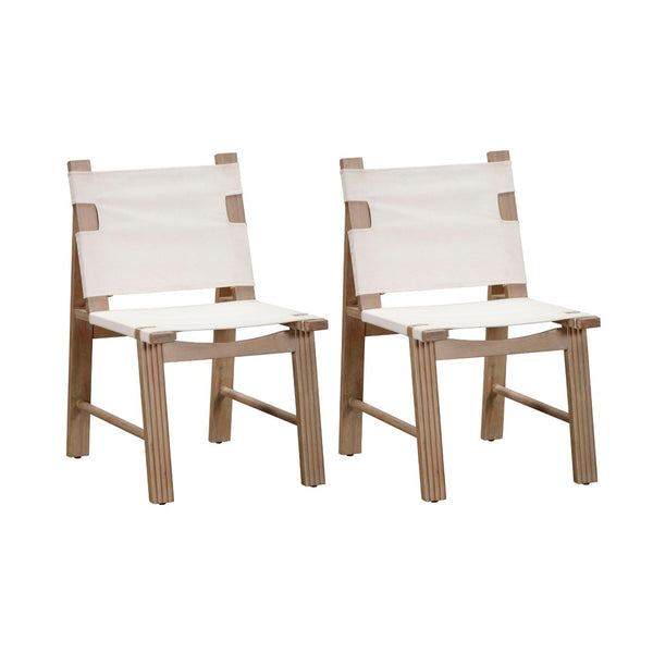 TOV Furniture Cassie Cream Outdoor Dining Chairs Set of 2 - Elegant, Weather-Resistant Design for Stylish Alfresco Meals TOV-O54295