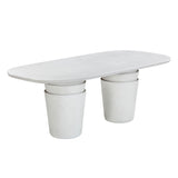 Margot Faux Plaster Indoor / Outdoor Concrete Dining Table