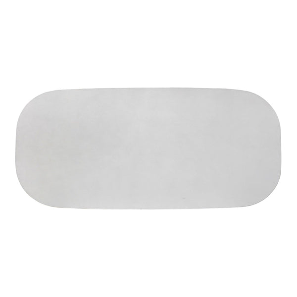 TOV Furniture Margot 83" Light Grey Faux Plaster Oval Dining Table – Stylish Indoor/Outdoor Centerpiece for 6-8 TOV-O54297