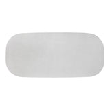 Margot Light Grey Faux Plaster Indoor / Outdoor Concrete Dining Table TOV-O54297 TOV Furniture