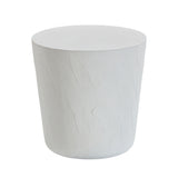 Margot Light Grey Faux Plaster Indoor / Outdoor Concrete Stool TOV-O54298 TOV Furniture