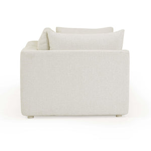 TOV Furniture Hangover 81" Cream Outdoor Modular Loveseat - Stylish, Durable Comfort for Patios & Lounging Bliss TOV-O54451-LS