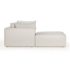TOV Furniture Hangover 4-Piece Cream Outdoor Modular Sectional - Stylish, Durable Seating for Ultimate Relaxation TOV-O54451