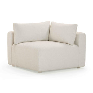 TOV Furniture Hangover Cream Modular Outdoor Corner Chair - Stylish, Comfortable & Durable for Luxe Outdoor Spaces TOV-O54452
