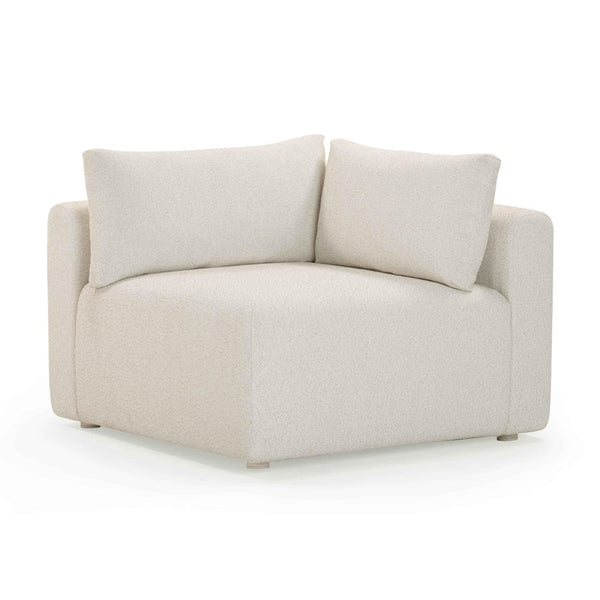 TOV Furniture Hangover Cream Modular Outdoor Corner Chair - Stylish, Comfortable & Durable for Luxe Outdoor Spaces TOV-O54452