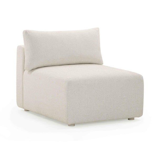 TOV Furniture Hangover Modular Outdoor Armless Chair - Plush Comfort, Stylish Design for Patios & Poolside Relaxation TOV-O54453