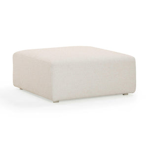 TOV Furniture Hangover Cream Outdoor Ottoman - Versatile, Stylish Seating for Patios, Decks & Poolside Relaxation TOV-O54454