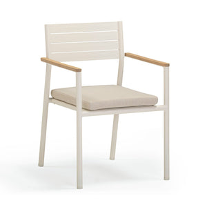 TOV Furniture Sardinia Cream Outdoor Dining Chairs Set of 2 - Elegant, Durable, Art-Deco Style for Your Patio TOV-O54461