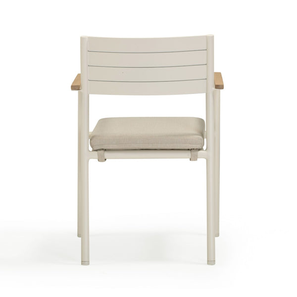 TOV Furniture Sardinia Cream Outdoor Dining Chairs Set of 2 - Elegant, Durable, Art-Deco Style for Your Patio TOV-O54461