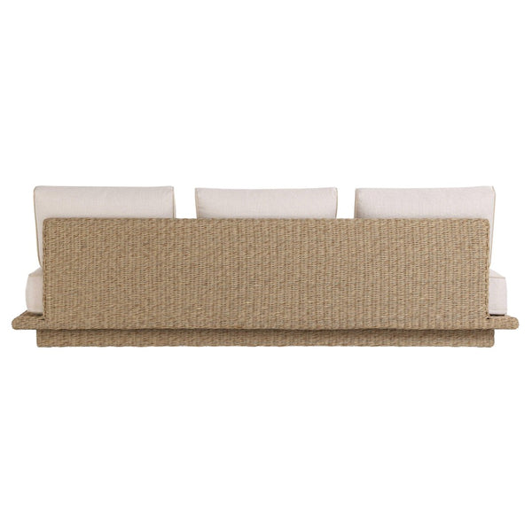 TOV Furniture Mora Cream Outdoor Sofa - Stylish, Weather-Ready Seating with Plush Cushions for Coastal Living 96" TOV-O54722