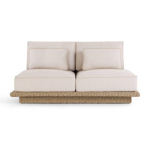 TOV Furniture Mora Cream Outdoor Sofa - Stylish, Weather-Ready Seating with Plush Cushions for Coastal Living 65" TOV-O54723