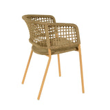 Niel Natural Oak Finish Outdoor Dining Chair TOV-O68780 TOV Furniture