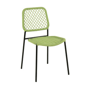 Lucy Green Dyed Cord Outdoor Dining Chair TOV-O68781 TOV Furniture