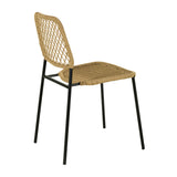 Lucy Natural Dyed Cord Outdoor Dining Chair TOV-O68782 TOV Furniture