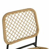 Lucy Natural Dyed Cord Outdoor Dining Chair TOV-O68782 TOV Furniture