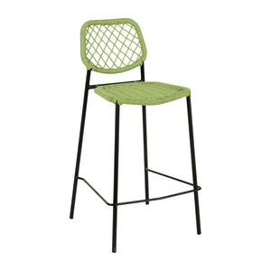 TOV Furniture Lucy Dyed Cord Outdoor Counter Stool - Stylish, Weather-Resistant Seating for Alfresco Dining & Fun TOV-O68783