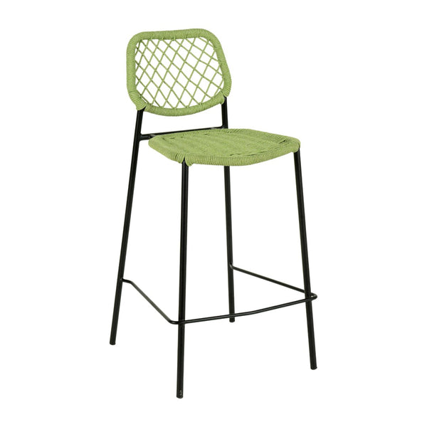 TOV Furniture Lucy Dyed Cord Outdoor Counter Stool - Stylish, Weather-Resistant Seating for Alfresco Dining & Fun TOV-O68783