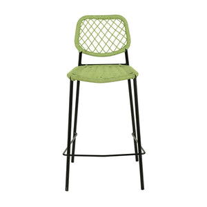 TOV Furniture Lucy Dyed Cord Outdoor Counter Stool - Stylish, Weather-Resistant Seating for Alfresco Dining & Fun TOV-O68783
