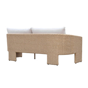 TOV Furniture Alexa 80" Rattan Outdoor Sofa - Stylish, Weather-Resistant Design for Ultimate Comfort and Durability Cream TOV-O68810