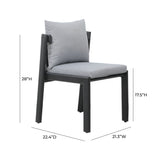 Nancy Grey Outdoor Dining Chair TOV-O68853 TOV Furniture