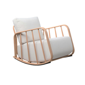 TOV Furniture Violette Outdoor Rocking Chair - Chic, Portable & Weather-Resistant for Stylish Relaxation Anywhere! Terracotta TOV-O68855