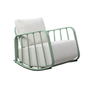 TOV Furniture Violette Outdoor Rocking Chair - Chic, Portable & Weather-Resistant for Stylish Relaxation Anywhere! Mint Green TOV-O68856