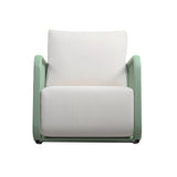 Violette Mint Green and Cream Outdoor Rocking Chair TOV-O68856 TOV Furniture