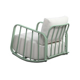 Violette Mint Green and Cream Outdoor Rocking Chair TOV-O68856 TOV Furniture