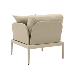 TOV Furniture Kapri Modular Outdoor Corner Chair - Versatile, Weather-Resistant Seating for Stylish Patios and Lounges Taupe / RAF TOV-O68890