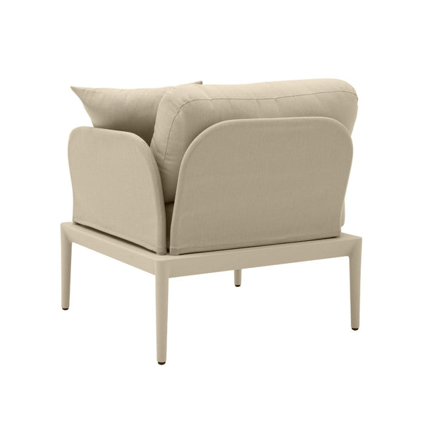 TOV Furniture Kapri Modular Outdoor Corner Chair - Versatile, Weather-Resistant Seating for Stylish Patios and Lounges Taupe / RAF TOV-O68890