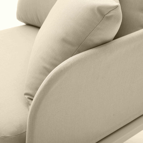 TOV Furniture Kapri Modular Outdoor Corner Chair - Versatile, Weather-Resistant Seating for Stylish Patios and Lounges Taupe / RAF TOV-O68890