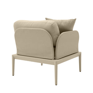 TOV Furniture Kapri Modular Outdoor Corner Chair - Versatile, Weather-Resistant Seating for Stylish Patios and Lounges Taupe / LAF TOV-O68891