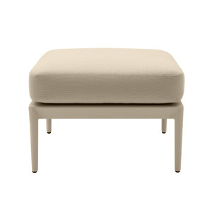 TOV Furniture Kapri Outdoor Ottoman – Stylish, Durable, and Comfortable Accent for Modern Outdoor Spaces and Lounges Taupe TOV-O68893