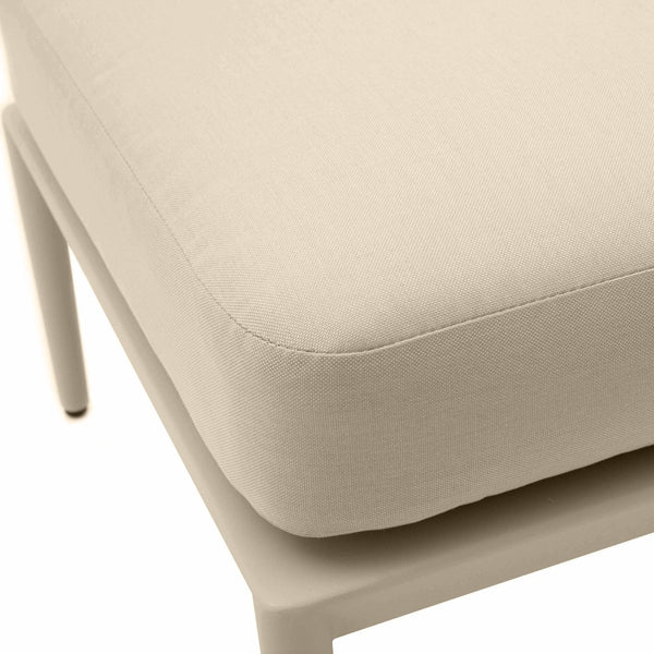TOV Furniture Kapri Outdoor Ottoman – Stylish, Durable, and Comfortable Accent for Modern Outdoor Spaces and Lounges Taupe TOV-O68893