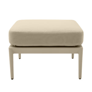 TOV Furniture Kapri Outdoor Ottoman – Stylish, Durable, and Comfortable Accent for Modern Outdoor Spaces and Lounges Taupe TOV-O68893
