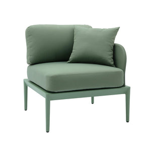 TOV Furniture Kapri Modular Outdoor Corner Chair - Versatile, Weather-Resistant Seating for Stylish Patios and Lounges Moss Green / RAF TOV-O68895