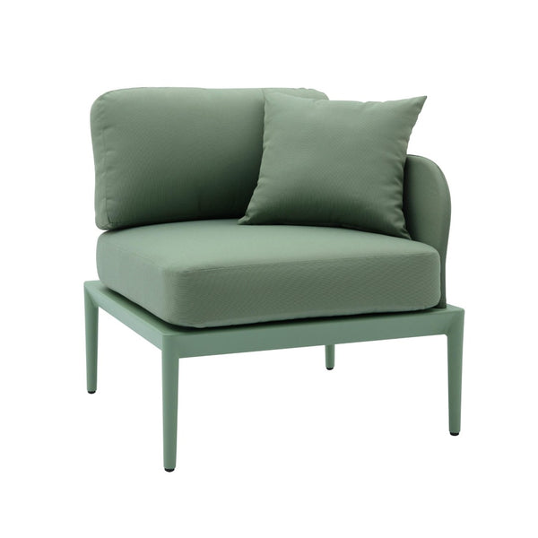 TOV Furniture Kapri Modular Outdoor Corner Chair - Versatile, Weather-Resistant Seating for Stylish Patios and Lounges Moss Green / RAF TOV-O68895