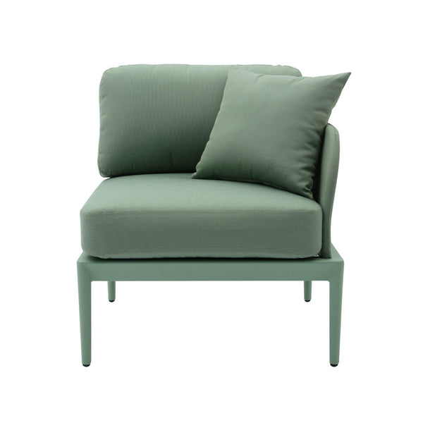 TOV Furniture Kapri Modular Outdoor Corner Chair - Versatile, Weather-Resistant Seating for Stylish Patios and Lounges Moss Green / RAF TOV-O68895