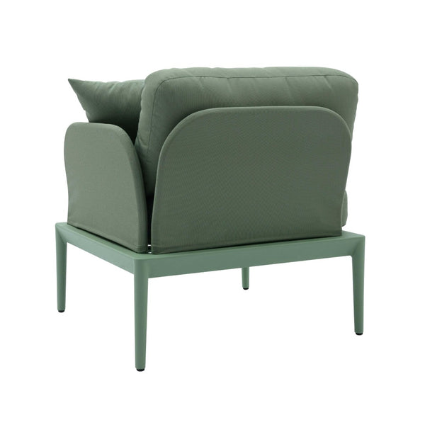 TOV Furniture Kapri Modular Outdoor Corner Chair - Versatile, Weather-Resistant Seating for Stylish Patios and Lounges Moss Green / RAF TOV-O68895