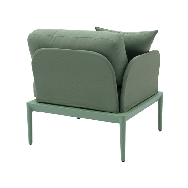 TOV Furniture Kapri Modular Outdoor Corner Chair - Versatile, Weather-Resistant Seating for Stylish Patios and Lounges Moss Green / LAF TOV-O68896